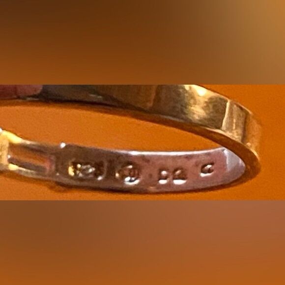 Sterling Silver 925 Eternity Band Ring Baguette Round Clear Stones Size 6 - Picture 3 of 3